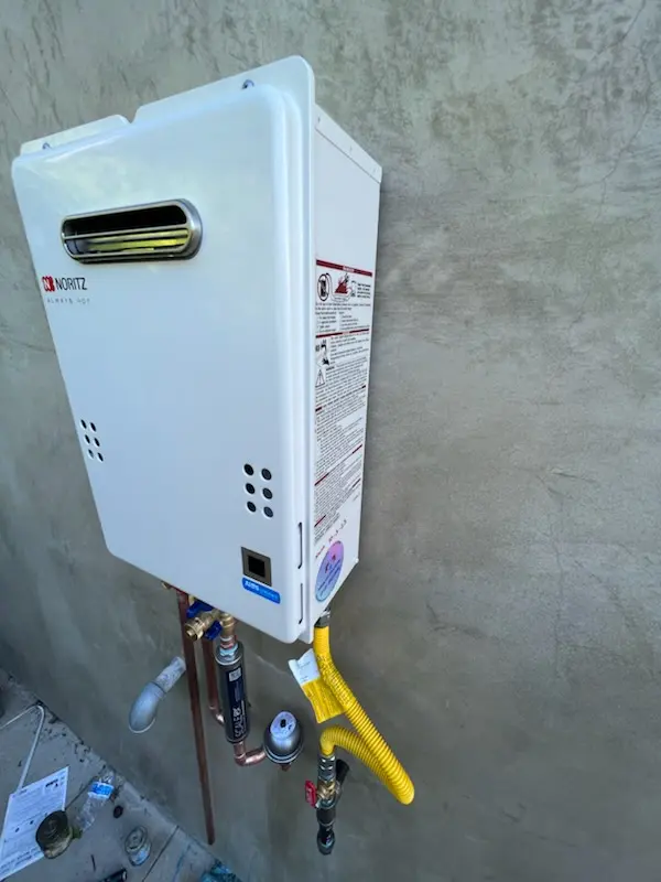 Tankless water heater installation for Old Town Temecula homes